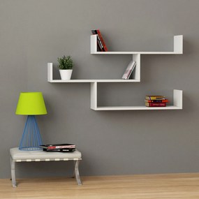 Estante City – Nogueira Branca – 64,6 cm x 170 cm x 24,2 cm