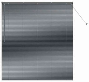 Persiana de Janela Cinzento-escuro 80 x 130 cm Alumínio