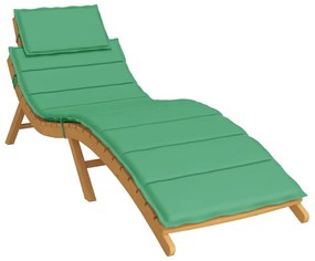 Almofadão p/ espreguiçadeira 186x58x4 cm tecido oxford verde