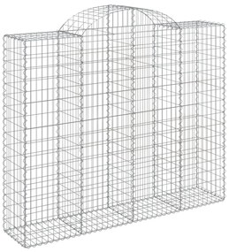Cestos gabião arqueados 6pcs 200x50x160/180cm ferro galvanizado
