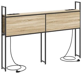 Cabeceira de armazenamento com cabeceira Carvalho sonoma 160 cm