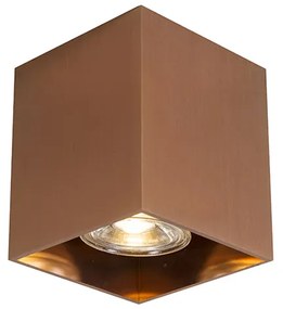 Foco de embutir de design quadrado cobre GU10 50mm - Qubo 1 Design,Moderno