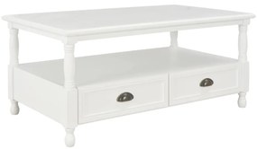 vidaXL Mesa de centro 100x55x45 cm madeira branco