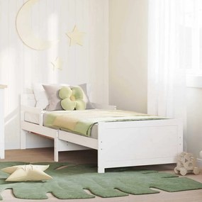 vidaXL Cama extensível para crianças Other Branco 80 x 130 / 165 / 200 cm