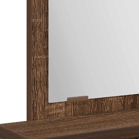 Mesa de Maquiagem vidaXL com Gavetas em Carvalho Castanho 50x41x140 cm