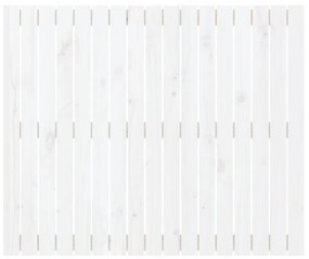 Cabeceira de parede 108x3x90 cm madeira de pinho maciça branco