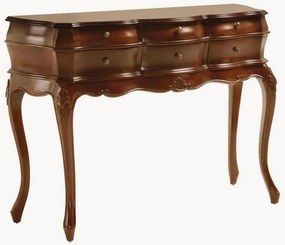 Consola em madeira de mogno artesanal com espaço Vintage