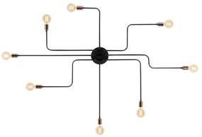 Chandelier Truva – Preto – 190 cm