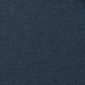 Cortinas opacas aspeto linho com ganchos 2 pcs 140x245 cm azul