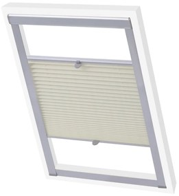 vidaXL Persiana plissada creme FK06