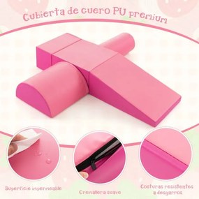 Conjunto de blocos de espuma grandes para crianças Blocos de construção Brinquedos educativos para bebés Vermelho