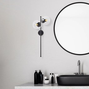 Aplique de Parede Fazli – Preto – 32 x 27 x 72 cm