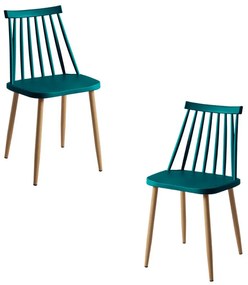 Pack 2 Cadeiras Bik - Verde-azulado