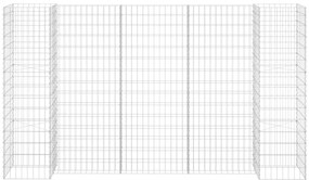 Gabião em forma de H fio de aço 260x40x150 cm