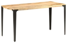 vidaXL Mesa de jantar 140x70x76 cm madeira de mangueira maciça