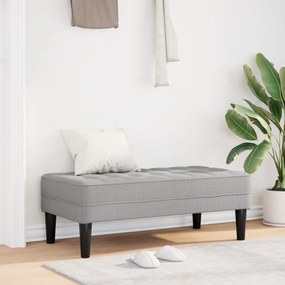 Banco vidaXL Cinza Nuvem 113x57x39 cm Tecido