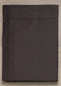 CAMA 160x200 - Jogo de lençóis 100% algodão penteado cetim 300 fios: Cinzento escuro