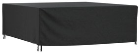 364803 vidaXL Capa p/ mobiliário jardim 260x260x90 cm impermeável 420D preto
