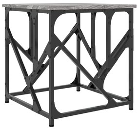Mesa de centro 45x45x47,5 cm derivados de madeira cinza sonoma