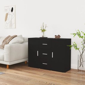 Aparador 91x29,5x65 cm derivados de madeira preto