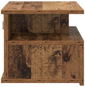 Criado-mudo Flutuante Madeira Antiga 40x31x27 cm Madeira de Engenharia