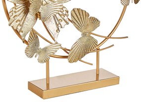 Figura decorativa em metal dourado 48 cm BERYLLIUM Beliani