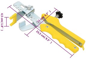 Sistema nivelação de ladrilhos 500 cunhas 2500 niveladores 2 mm