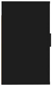 Móveis de TV de parede 2 pcs 40x34,5x60 cm preto