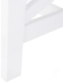 Mesa de jardim em madeira branca 100 x 55 cm BALTIC Beliani