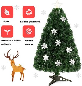 Árvore de Natal Artificial em PVC de 90cm com Base Iluminada em Fibra de Vidro Árvore de Natal Artificial que Muda de Cor para Decoração de Festas de