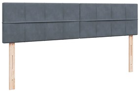 Estrutura cama otomana colchões 180x200 cm cinzento escuro