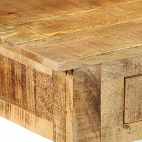 Mesa de Maquilhagem com Espelho Madeira Maciça Mangueira Áspera