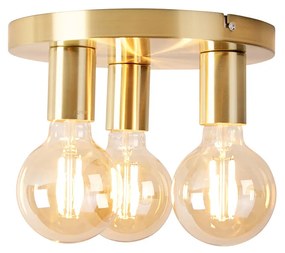 LED Candeeiro de teto inteligente dourado redondo incl. 3 Wifi G95 - Facil Design,Moderno