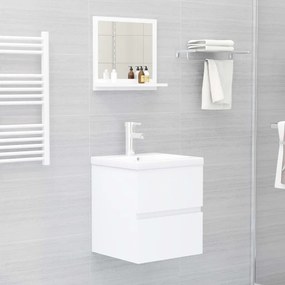 Espelho de casa de banho 40x10,5x37 cm derivados madeira branco