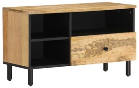 Móvel de TV 80x33x46 cm madeira de mangueira maciça