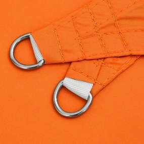 Para-sol estilo vela tecido oxford triangular 3x4x4 m laranja