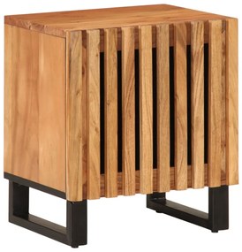 Mesa de cabeceira 40x34x46 cm madeira de acácia maciça