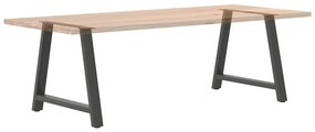 Pés para mesa de jantar em formato A, 2 peças, antracite, 90x (72-73)