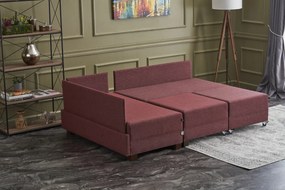 Sofá-Cama de Canto Fly – Vermelho Claret – 210x80x280 cm