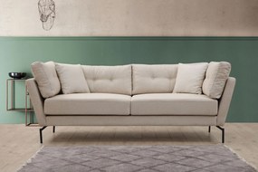 Sofá de 3 Lugares Mapa – Creme – 214 cm x 90 cm x 84 cm