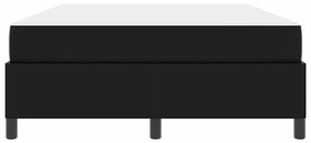 Estrutura de cama com colchão Preto 140 x 190 cm