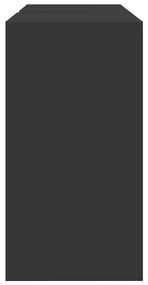 Armário de lavatório 90x29x55 cm derivados de madeira preto