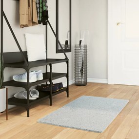 vidaXL Tapete pelo curto macio e lavável HUARTE 60x110 cm azul
