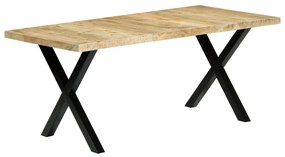 Mesa de jantar 180x90x76 cm madeira de mangueira maciça