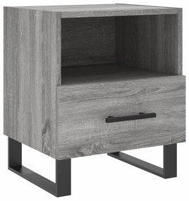 Mesas de cabeceira 2 pcs derivados de madeira sonoma cinza