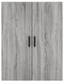 Armário alto 69,5x34x180 cm derivados de madeira sonoma cinza