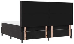 Cama Box com Colchão vidaXL Preta 200x200 cm Veludo