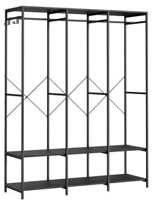 Roupeiro aberto com prateleiras e cabideiro | SONGMICS | 141 x 40 x 180 cm | RGR005B56.