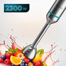 Varinha mágica Power Pulsar 2300MAX com potência máxima de 2300 W, tecnologia Crossblades com lâminas de 4 folhas com revestimento de titânio preto, p