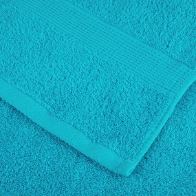 Toalhas de mãos premium SOLUND 10pcs 30x30cm 600 g/m2 turquesa